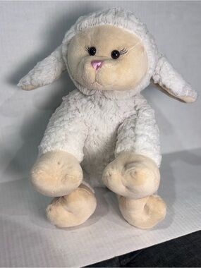 Build A Bear Workshop 12" White Cream Lamb Sheep Plush Stuffed Animal 2013